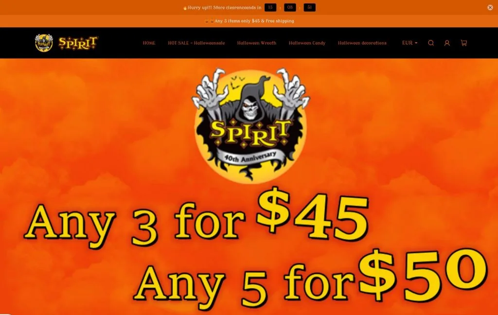 Spirit Halloween Scam
