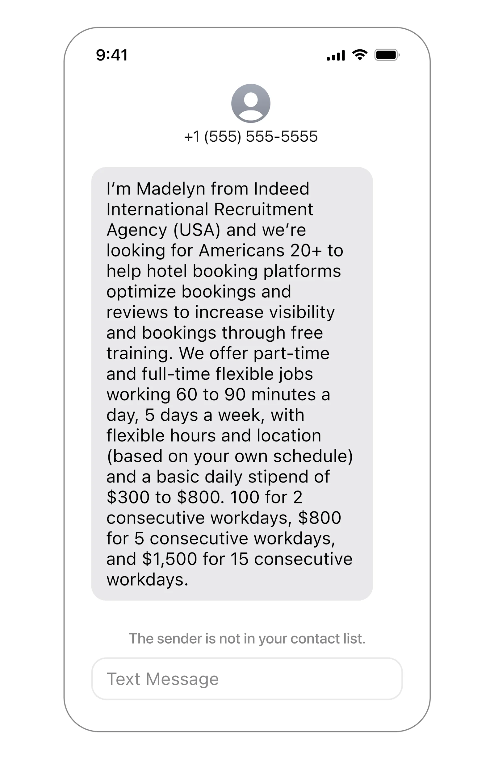 Text Messages or Phone Calls Claiming To Be Indeed? It Might Be a Scam –  Indeed Support