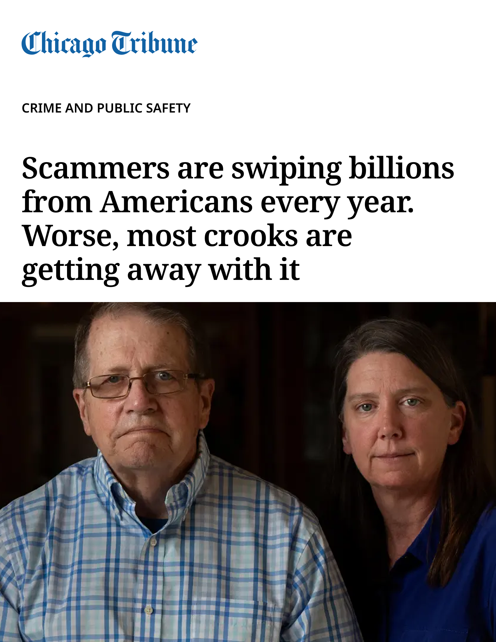 Chicago Tribune article